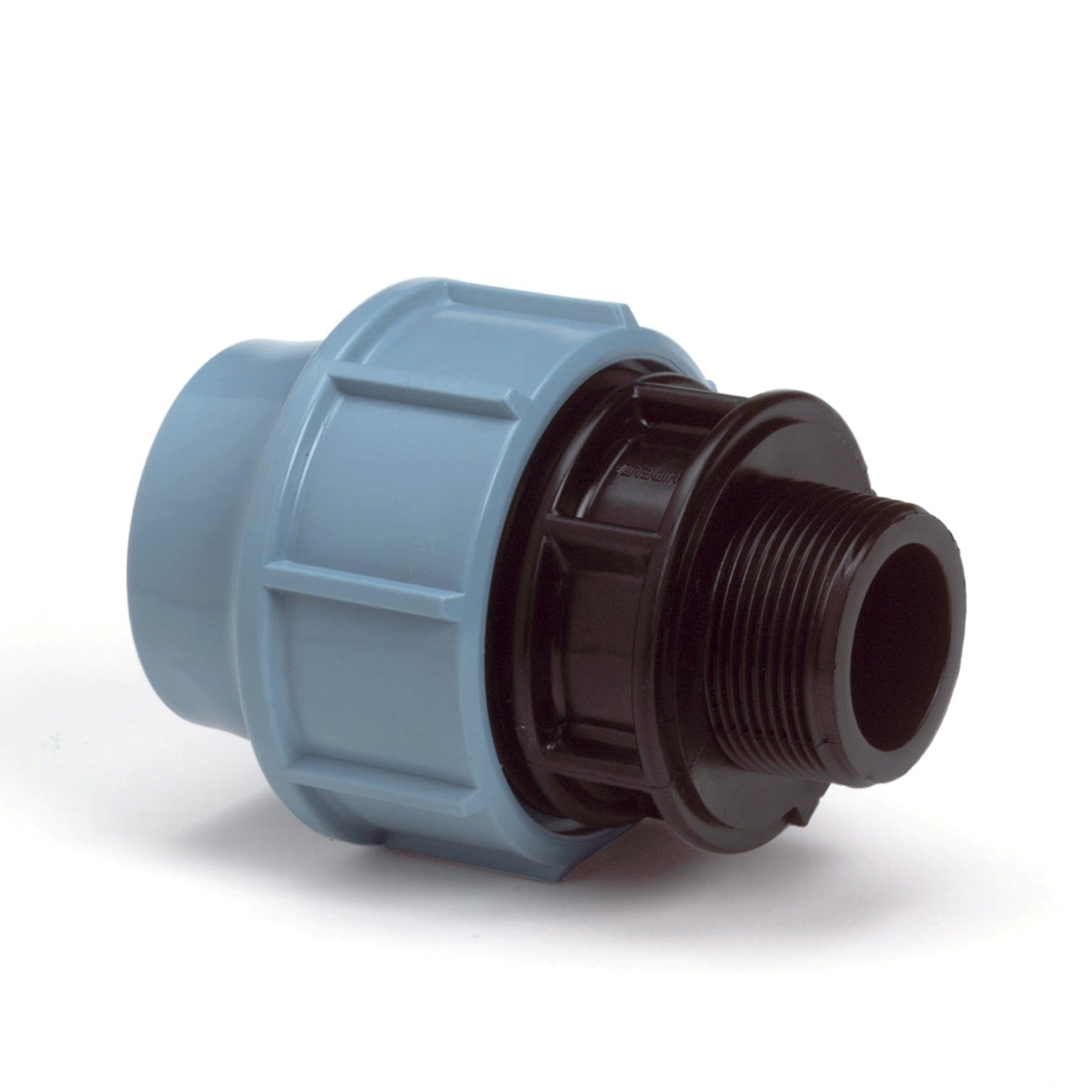 Unidelta Deltone male adapter, PP, clamp x male thread, Kiwa, 16 bar, 50 mm x 1½"
