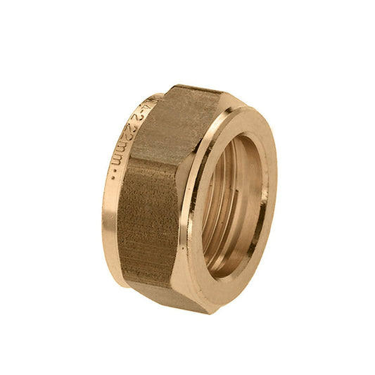 Bonfix compression nut, brass, female thread, Kiwa / Gastec QA, 15 mm