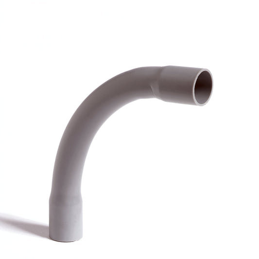 Pipelife Polvalit electrical bend, PVC, grey, impact-resistant, 16 mm