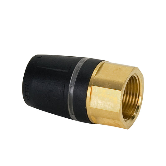 TECElogo female adapter, brass, insert x female thread, 20 mm x ½"