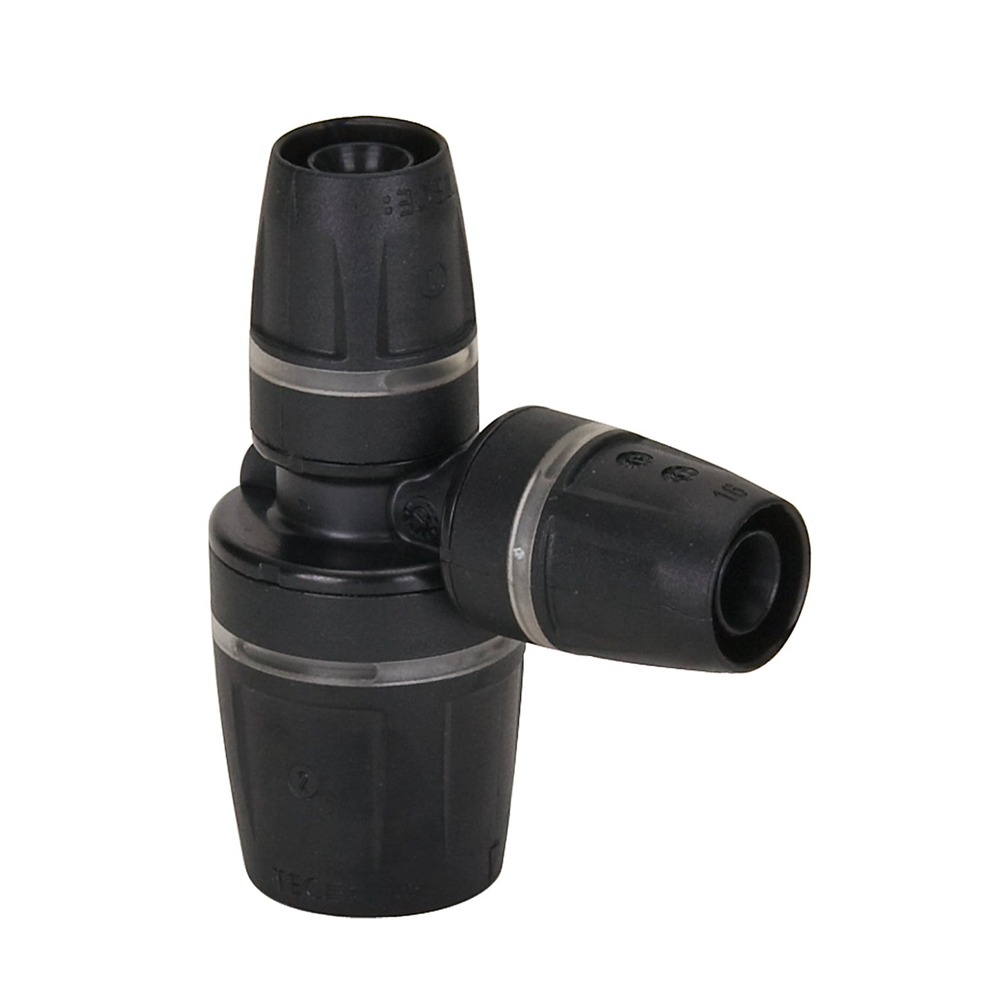 TECElogo reducer T-piece 90°, PPSU, 3x insert, 20 x 16 x 20 mm