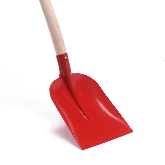 Talen Tools concrete shovel, hard. steel, 220 x 350 mm, red, waxed ash wood handle 110 cm, T-handle