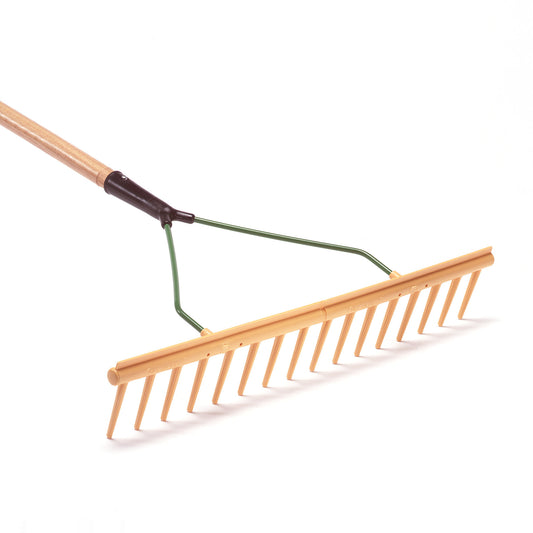 Talen Tools poly rake, straight, with edge, 16 teeth, 160 cm handle