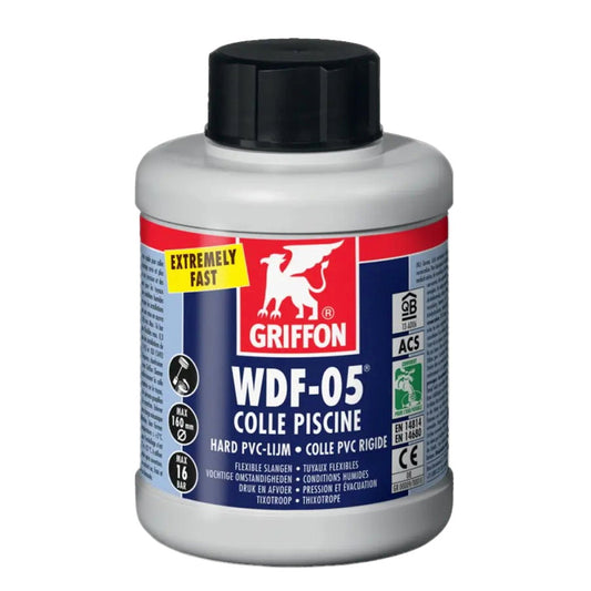 Griffon rigid PVC adhesive, WDF-05, 500 ml can