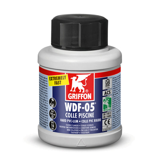 Griffon rigid PVC adhesive, WDF-05, 250 ml can