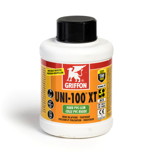 Griffon hard PVC glue, Uni-100 XT, 500 ml can