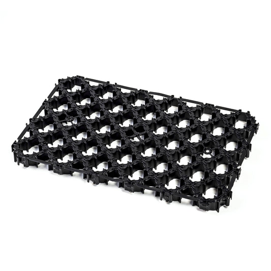 Grass / gravel tile, HDPE, 585 x 390 x 38 mm, black