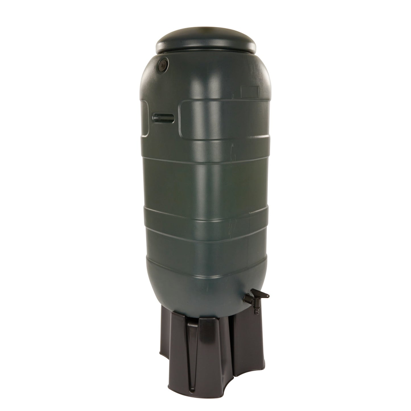 BeGreen mini rain barrel, PE, dark green, 100 litres, incl. black stand and tap