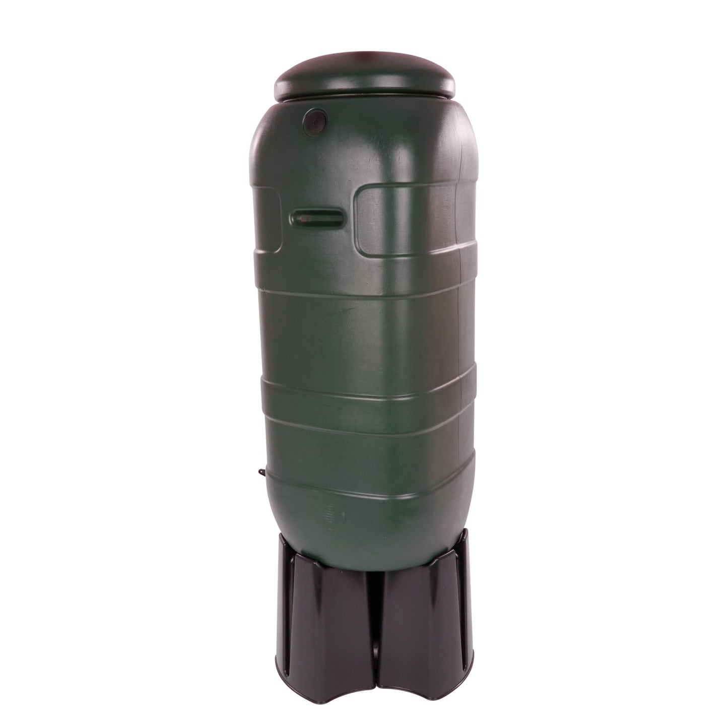 BeGreen mini rain barrel, PE, dark green, 100 litres, incl. black stand and tap