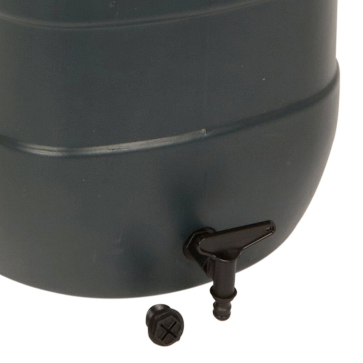 BeGreen mini rain barrel, PE, dark green, 100 litres, incl. black stand and tap